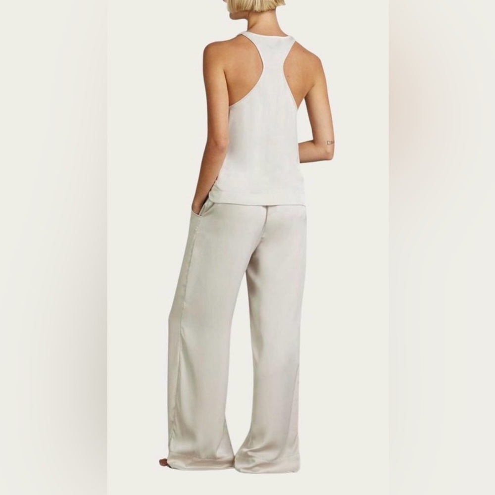 BONDI BORN Eden Tank Racerback Sleeveless Blouse in Cream Beige size Small - Picture 2 of 7